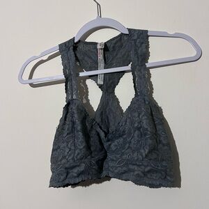 Intimately Free people grey lace bralette size medium